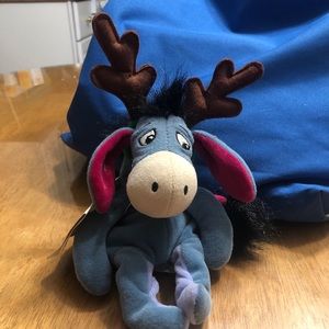 NWT- Disney -9" NWT- Reindeer EEYORE Plush Mini Bean Bag